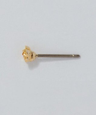 Phoebe 【金属アレルギー対応】プチフラワービジュースタッドピアス　オレンジ/ニッケルフリー（片耳） オレンジ