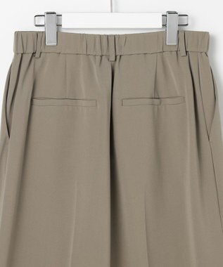 自由区 L 【19号サイズまで展開・カタログ掲載】トリアセダブルクロスワイドストレート パンツ モカ