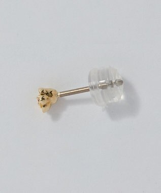 Phoebe 【金属アレルギー対応】プチフラワービジュースタッドピアス　オレンジ/ニッケルフリー（片耳） オレンジ