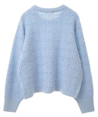 Green Parks テープヤーンニットプルオーバー Blue