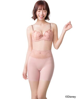 Wing ブラジャー 【ディズニー】 自然なまるみシルエット ソフトなつけごこち 【ナチュラルアップブラ】 ミッキーマウス KB2063 ウイング／ワコール ピンク