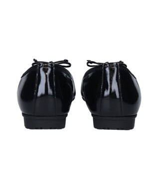Bridget Birkin ＜3E＞【Bridget Birkin Walk】シンプルリボンバレエパンプス ブラックエナメル
