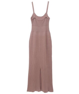 Green Parks ボレロ付ニットワンピース Brown