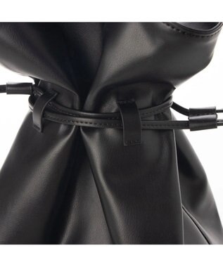 UNBILLION kakatoo ソフト合皮ドロストショルダー ブラック