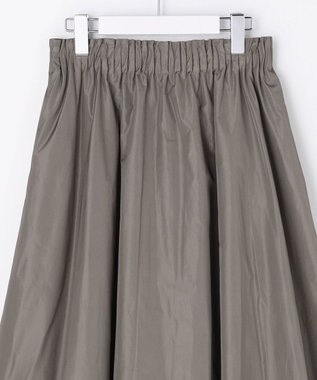 自由区 【カトリエムブーケ】Jupe en taffetas フレアスカート グレー