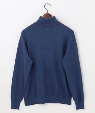 JOSEPH ABBOUD 【キングサイズ・チクチクしないタートルネック/イージーケア/3シーズン対応】 コンフォートタートルネックセーター ブルー系