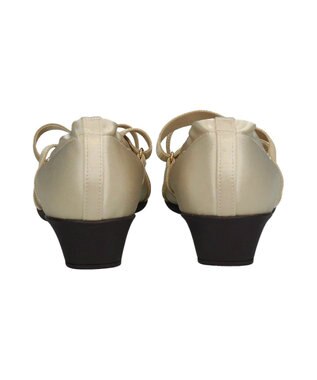 Bridget Birkin ＜3E＞【Bridget Birkin Walk】サテンギャザーウォーキングパンプス ゴールド