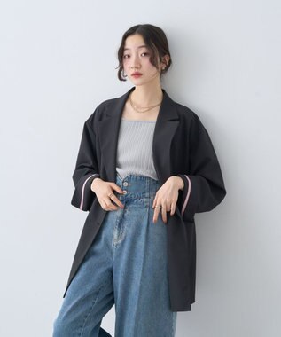 earth music&ecology 【セットアップ可】BIGジャケット Black