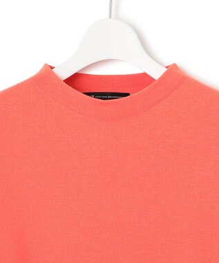 23区 L 【洗える/吊り干しOK】ヴィスコースストレッチ パフスリーブ ニット オレンジ系