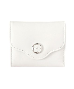 WEGO フラワーレターミニウォレット ホワイト