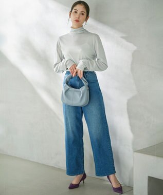 組曲 シャイニーシアータートル カットソー シルバー系