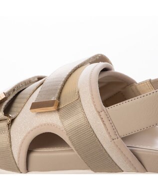 Riz raffinee <Riz raffinee>カバードスポーツサンダル ライトベージュ
