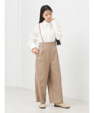 earth music&ecology パールボタンシャツ Off White