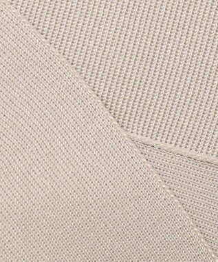 ICB L 【WEB限定・洗える】シンセティックヤーンスムース ペプラムニット トープ系