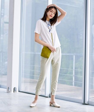 Tiaclasse L 【日本製・洗える】ロイカジョガーパンツ ベージュ