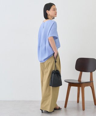 AMERICAN HOLIC サッカーコクーンブラウス Sax