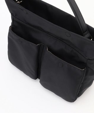 LA BAGAGERIE ダブルフロントポケット2WAYショルダー ブラック