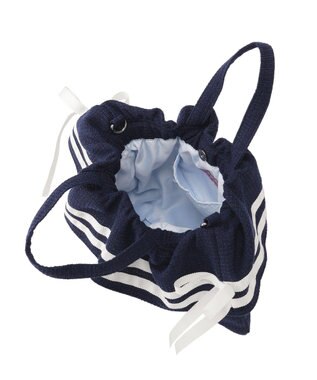 Maison de FLEUR マリンダブルリボン２Ｗａｙトートバッグ Navy