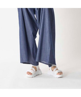 MODE ET JACOMO <noyau>トリプルベルクロ厚底スポーツサンダル ホワイト