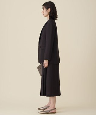 自由区 S 【セットアップ対応】リネンライクシンセティックテーラード ジャケット ダークブラウン