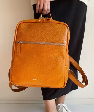 Hekhèr Le Style de Vie 【日本製 / A4サイズ対応】シュリンクレザー　リュックサック キャメル