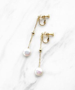 TOCCA LUNAE COIN PEAR EARRINGS イヤリング ゴールド系