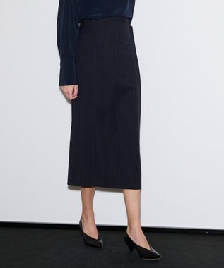 JOSEPH ピンストライプ　スカート Navy