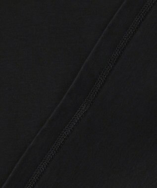 ICB L シフォンプリーツコンビ カットソー ブラック