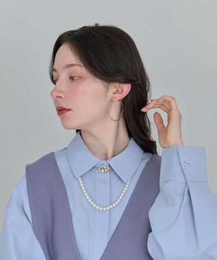 Phoebe ブルーミングロングパールネックレス ゴールド