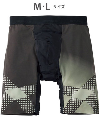 WACOAL MEN ボクサーパンツ【CROSSWALKER】はいて歩いてカロリー消費アップをめざそう！ムレ軽減設計 前開き スパッツ ロング丈 GX6007 /ブロス バイ ワコールメン