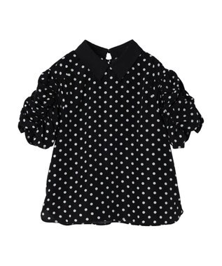 Green Parks AnriettMusee ギャザースリーブブラウス Dot