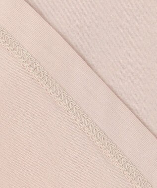 J.PRESS LADIES L コンビジャージー ギャザースリーブ カットソー ピンク系