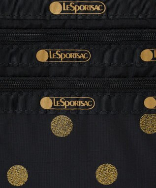 LeSportsac 3ZIP COSMETIC/ゴールドグリッタードッツ ゴールドグリッタードッツ