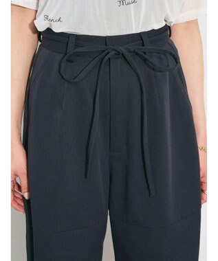 Green Parks デザイン切替カーブパンツ Navy