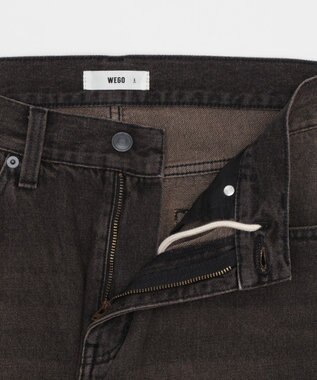 WEGO 【ユニセックス着用ITEM/ウエスト調整可】フレアデニムパンツ デニムブラックソノタ