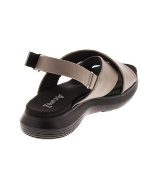 AcureZ オトナのスポサン クロスベルトデザイン「軽×ラクサンダル」 チャコール