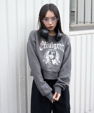 WEGO 【暖かい/裏起毛】裏起毛グラフィックスウェット 柄6