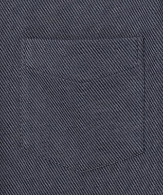 J.PRESS MEN ウールコットン ダブルカバーツイルシャツ ネイビー系