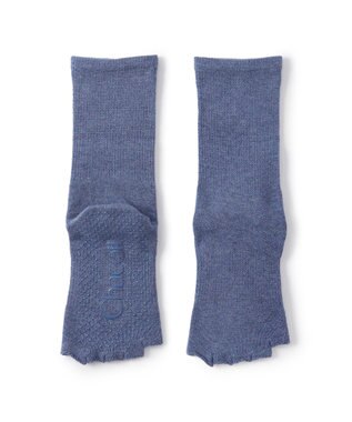 Chacott Chacott BALANCE5本指グリップソックス アイアンブルー杢