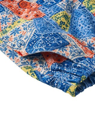 MIKI HOUSE HOT BISCUITS 【80-120cm】バンダナ柄 6分丈ハーフパンツ マルチカラー