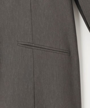 J.PRESS LADIES L 【セットアップ対応】セルロースリネンストレッチ テーラード ジャケット スレート系