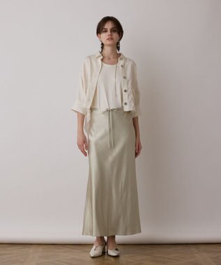 GRACE CONTINENTAL クルーニットトップ ホワイト