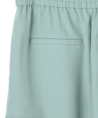 ICB 【先行予約】 FluidBackSatin ワイドストレートカーゴパンツ ダークセージ