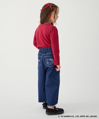 ANY KIDS 【ハローキティ×ANY KIDS】デニムワイドパンツ インディゴ