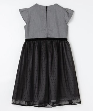 組曲 KIDS 【150-160㎝】ノワールドット ドレス グレー