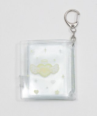 WEGO 【痛バ＆推し活グッズ】クリアハートIDフォトアルバムキーホルダー イエロー