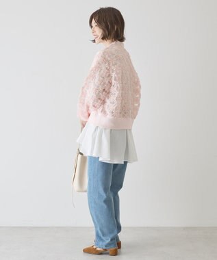 AMERICAN HOLIC アートレースカーディガン Pink