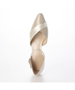 Riz raffinee セパレートパンプス アイボリーメタリック