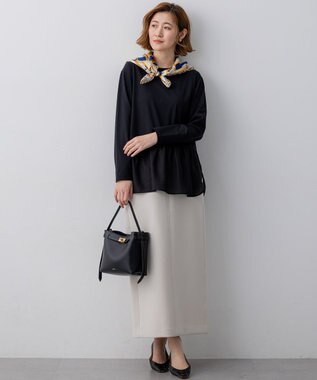 23区 コットンダンボール スカート ベージュ系