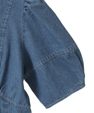 Green Parks ・ＥＬＥＮＣＡＲＥ　ＤＵＥ　デニム５分袖ワンピース Light Indigo